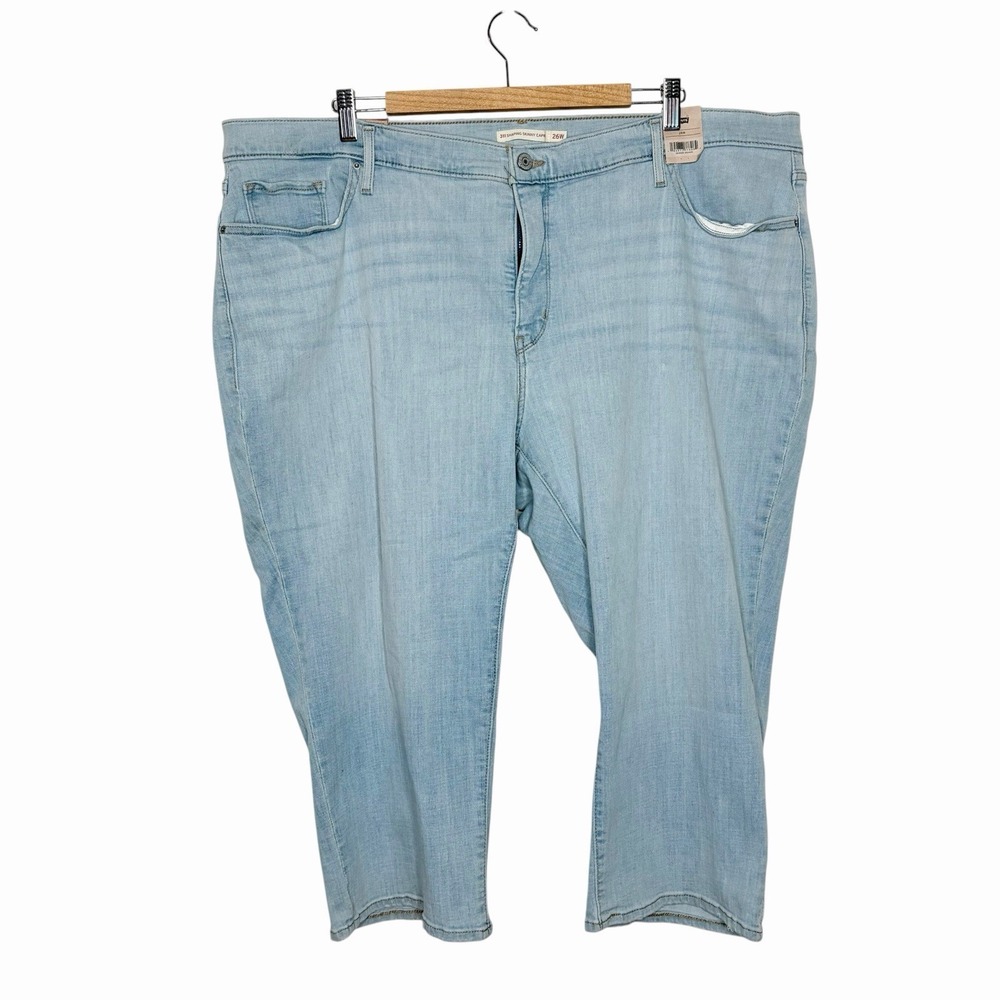 Levis 311 Shaping Skinny Capri Jeans Womens Size 26W Light Wash Stretch Mid Rise